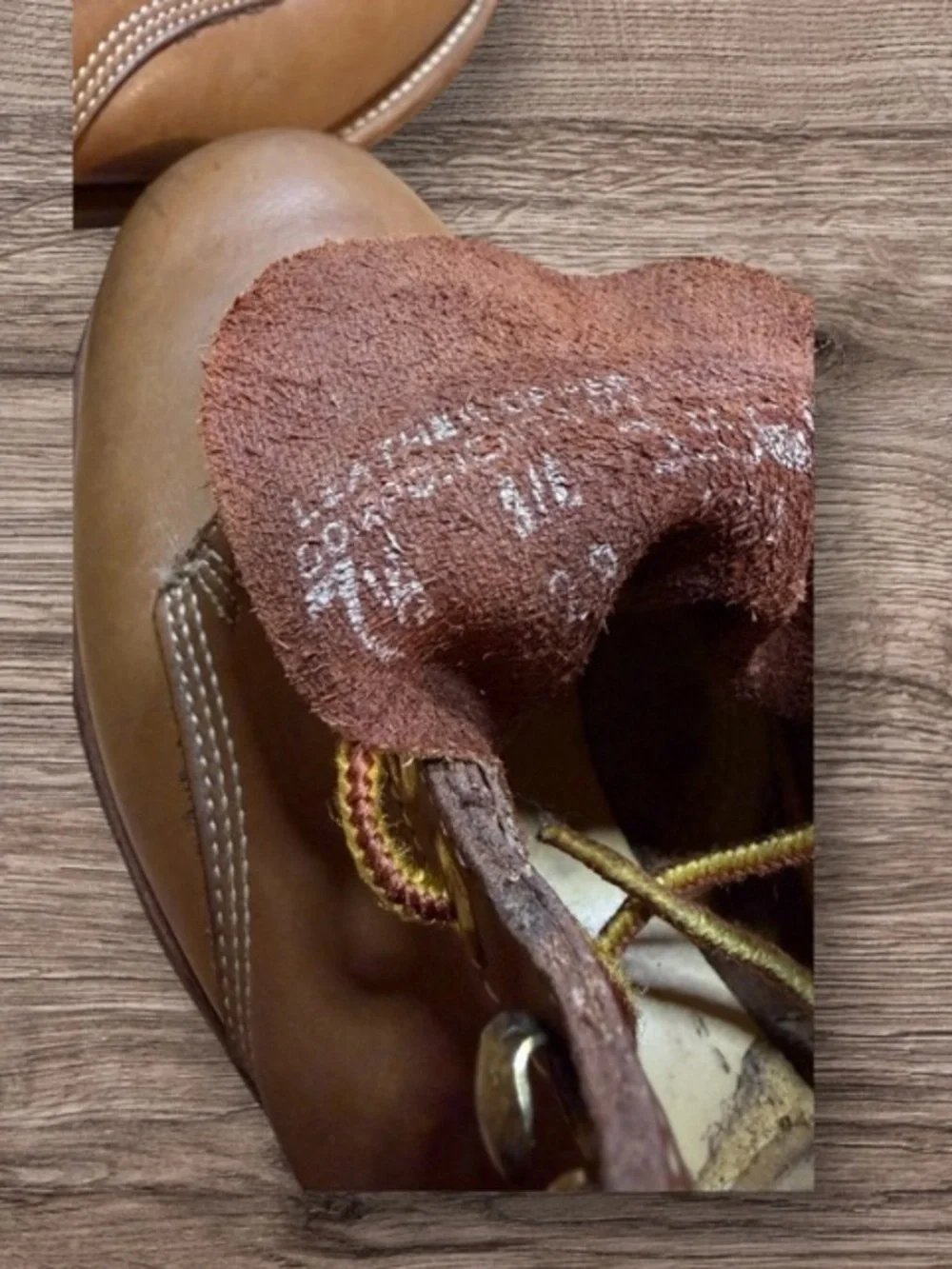 Wolverine Brown Leather Lace-Up Work Boots 7.5
